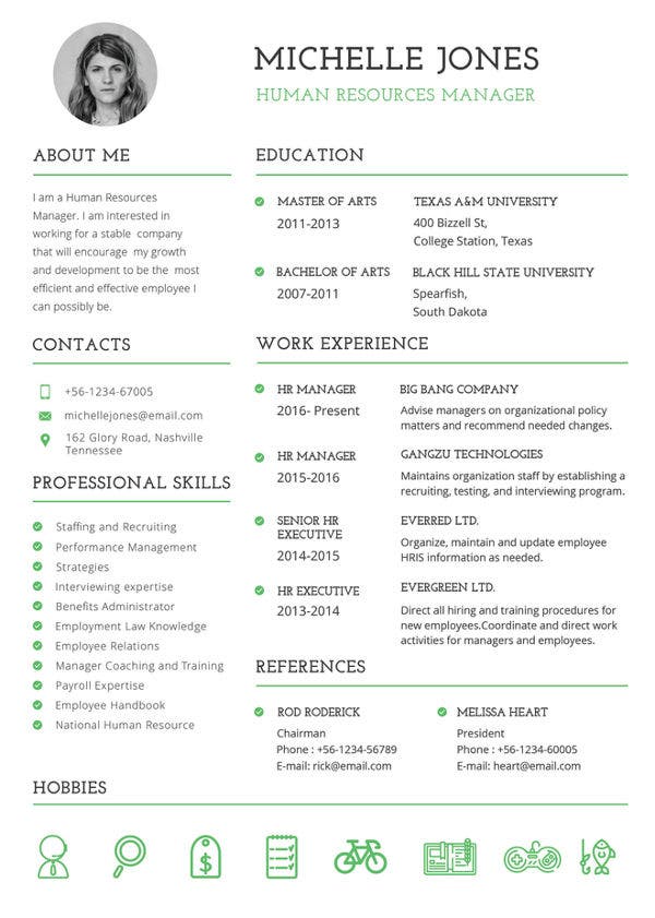free and printable resume templates